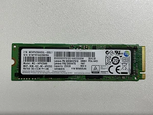 Samsung SM951 MZ-HPV2560 256GB M.2 2280 PCIe3.0 x4 AHCI SSD Lenovo PN SSD0E97910 - Picture 1 of 5