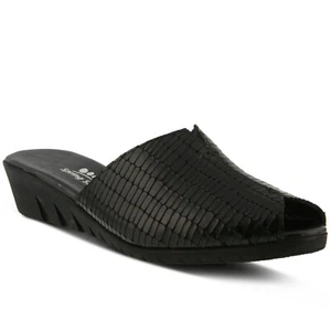 Spring Step Dejen Slide Sandal Black Croco, Size 39 EU / 8.5 US - Picture 1 of 6