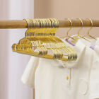 10/20Pcs Adults Gold Clothes Hangers Sturdy Shiny Metal Wire Coat Suit Non-Slip
