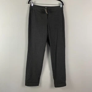J. Jill Straight Leg Pants Size 4 Graphite Heather Gray Stretch Mid Rise - Picture 1 of 11
