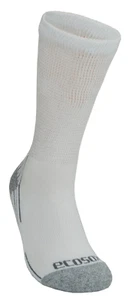 3 pair ECOSOX Diabetic Viscose Bamboo Crew W/ Arch Support 10-13 Large White - Picture 1 of 1