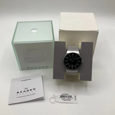 Reloj para Hombres Skagen SKW6064 Plateado Acero Inoxidable Banda de Malla Resistente al Agua 3 ATM Foto 1 de 4