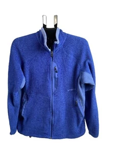 Patagonia fleece full jacket Polartec Royal blue size large men’s - Picture 1 of 11