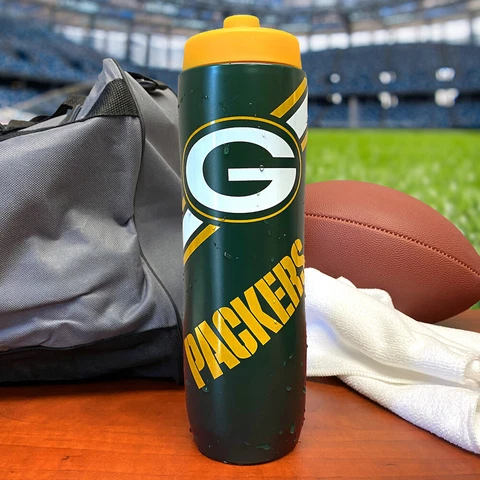 NFL Green Bay Packers Squeezy Water Bottle Cover