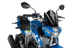 Puig New Generation Sport Screen To Suit Suzuki GSX-S125 2017 - Onwards (Black) - Bild 1 von 1