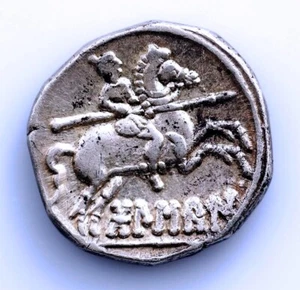 SC-Hispania-Bolscan (Huesca). Denario 80-72 a.C, EBC-/XF- Plata 4,22 g. Escasa - Imagen 1 de 2