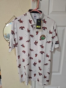 Camisa Puma Legends Invitational Dorada Sello Marino Nueva con Etiquetas - Imagen 1 de 8