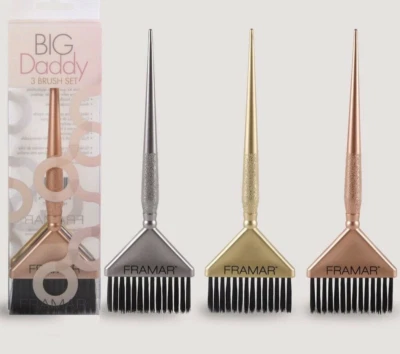 Framar Metallic Big Daddy Farbpinsel-Set (3 Stück - limitierte Auflage)