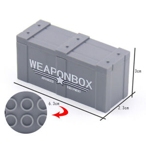 10Pcs Weapon Box Military Army Equipment First Aid Box Container Kid's Toy Props
