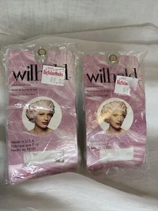 Vintage 1990er NEU NOS Wilhold Luxus Spitze Schlummermütze weiß USA 2er-Set - Bild 1 von 4