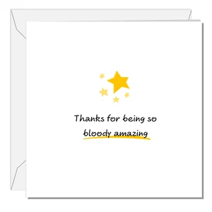 Tarjeta de agradecimiento SWIZZOO Being Amazing Special Him Her Friend Mamá Hija Estrella - Imagen 1 de 9