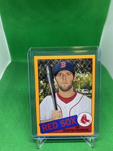 Dustin Pedroia 2013 Topps Archives Neon Orange Border RARE Insert