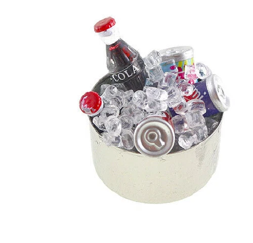 Dollhouse Soda in Ice Bucket, Minature Party Bucket, Party Table Decor - Image 1 of 1