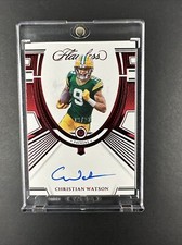 2022 FLAWLESS ROOKIE AUTOGRAPH RUBY GEM CHRISTIAN WATSON RC AUTO /20 On Card