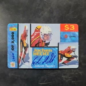 1995 Signature Rookies Auto-Phonex Phone Cards #17 Jochen Hecht #1000/3000 - Bild 1 von 2