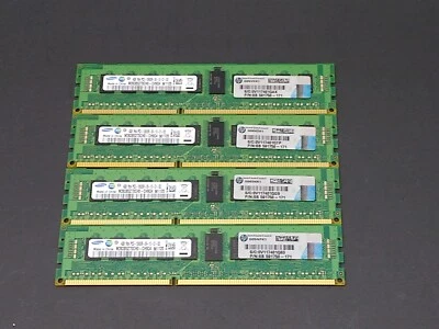 Samsung 16GB Kit 4GB PC3-10600R 1333MHz Server Ram M393B5270CH0-CH9Q5 591750-071 - Image 1 of 3