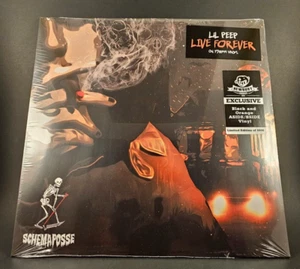 LiL Peep Live Forever Newbury Exclusive Black & Orange Vinyl LE 1000 In Hand - Picture 1 of 2