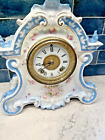 Horloge antique en porcelaine ANSONIA dans son état d'origine entièrement restaurée !!