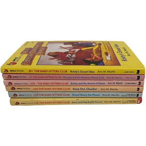 The Baby-Sitters Club Books x 6 Vintage 1986-1993 Bulk Lot Ann M. Martin Apple - Picture 1 of 20