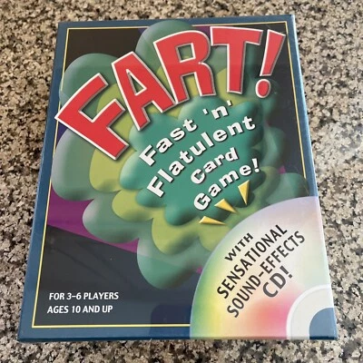 Fart! The Fast & Flatulent Card Game 2007 - Brand New Sealed w/ Sound Effects CD - Image 1 of 2