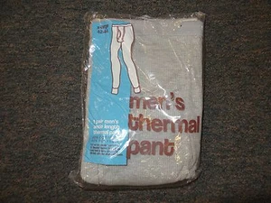 MENS SIZE XL GRAY THERMAL UNDERWEAR / PANTS BY PREMIER **NEW IN PACKAGE** - Picture 1 of 2