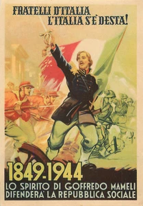 Militar Italiano Segunda Guerra Mundial Propaganda Italia Despertando el Espíritu de Goffredo Memeli - Imagen 1 de 2