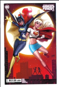 DC BATMAN SUPERMAN WORLD'S FINEST #28 SZERDY BATGIRL SUPERGIRL VARIANT COVER NM - Picture 1 of 2
