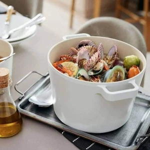 Neoflam FIKA 4.9-Quart Deep Stock Pot, with Glass Lid - Picture 1 of 2