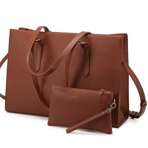 Laptop Bag for Women, Fashion Computer Tote Bag Large Capacity Handbag, Leath... - Picture 1 of 8