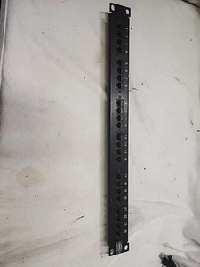 (238) Used 24 Port Hubble Punch Down To RJ45 Rack Mount Panel - Picture 1 of 2