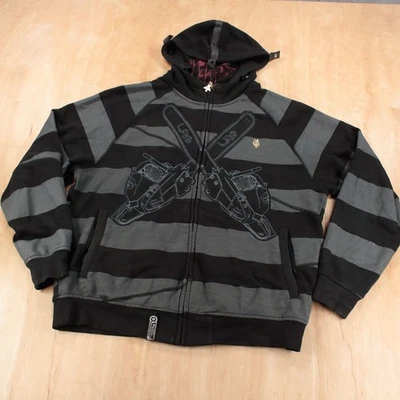 LRG Lifted Research Group Friday The 47th Sudadera con Capucha a Rayas Cremallera MEDIANA Foto 1 de 4