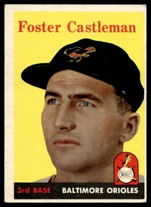 1958 Topps #416 Foster Castleman Baltimore Orioles EX-EXMINT - Picture 1 of 2
