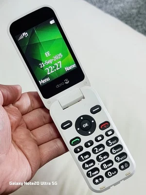 Doro PhoneEasy 6620 (DFC- 0260) Unlocked 3G Flip Mobile Phone VeryGood Condition - Image 1 of 4