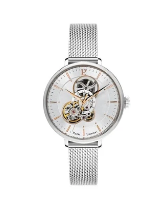 PIERRE LANNIER Mujer Analógico Automático Informal Reloj Vestido Clásico Esfera Plateada Reloj Foto 1 de 4