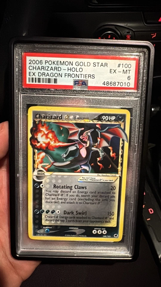 Pokemon 2006 EX Dragon Frontiers Gold Star #100 Charizard-Holo PSA 6 - Image 1 of 1