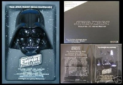 CODE 3 STAR WARS EMPIRE STRIKES BACK MINI 3D MOVIE POSTER 6" CELEBRATION *US* - Image 1 of 3