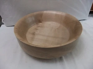 Very Large Sycamore Bowl, Hand Turned Height 10 cm Diameter 30 cm 1600 grams - Picture 1 of 6