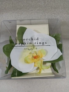 Pier One 1 Imports Menge 4 Orchidee Serviettenringe Neu - Bild 1 von 3