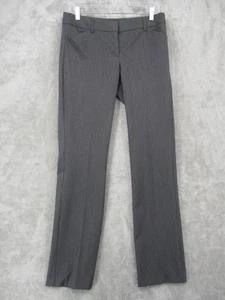 Express Pants Womens 4 Editor Straight Leg Stretch Trousers Career Office Gray - Picture 1 of 10