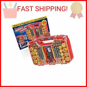 Ontel Battery Daddy Storage & Organizer Case with Tester, Stores & Protects Up t - Picture 1 of 2