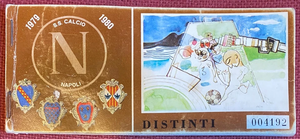 ABBONAMENTO CALCIO NAPOLI 1979/80 DISTINTI - Immagine 1 di 1