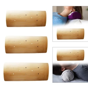 Bamboo Sauna Pillow, Cervical Support, Breathable, Comfortable, Ergonomic, - Picture 1 of 6