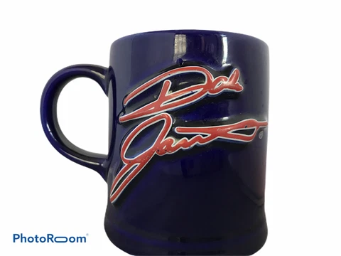 Nascar Dale Jarrett Racing 3D Coffee Mug Collector #88 Blue Cover