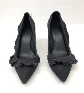 $350 ISABEL MARANT Pointy Heels Pumps Dark Grey Fabric Size 39 eu / 8 us - Picture 1 of 10