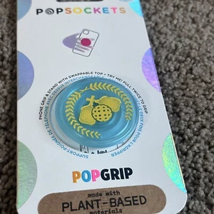 New PopSockets PopGrip Swap Top Phone Grip Stand Pickleball Clear - Picture 1 of 5