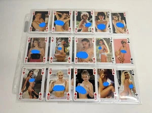 Vintage Adult Playing Cards 1980's Full Deck in binder sheets NM C4CN - Picture 1 of 2