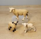 Schleich Sheep Lamb Lot Of 3 Solid Figure Farm Aminal Country Dairy Nature