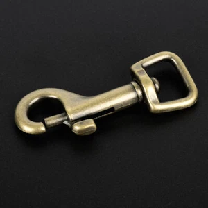 Country Brook Design® 1/2 Inch Antique Brass Swivel Snap Hooks, 10 Pack - Picture 1 of 5