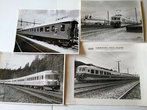 LOT 4 PHOTOGRAPHIES TRAIN EUROPEEN chemin de fer PHOTOS GRAND FORMAT - Picture 1 of 4