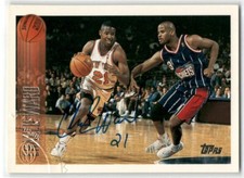 Charlie Ward Score Board Buyback Autograph AUTO 1996 Topps #165 Knicks Heisman